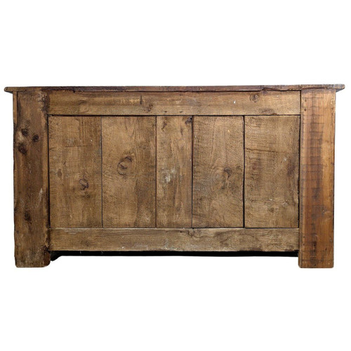 Comò Rustico In Legno Bianco Fine XVIII Secolo, Inizio XIX Secolo