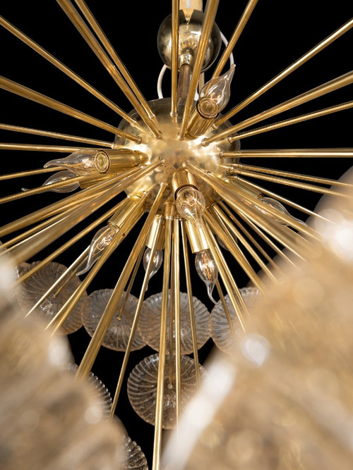 Lampadario in vetro di Murano, XX secolo