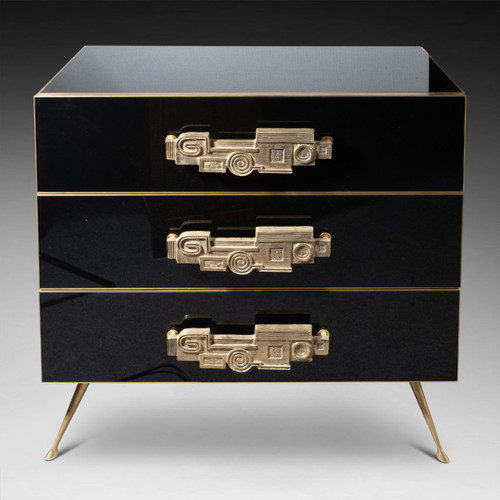 Commode En Verre Murano, XXe Siècle