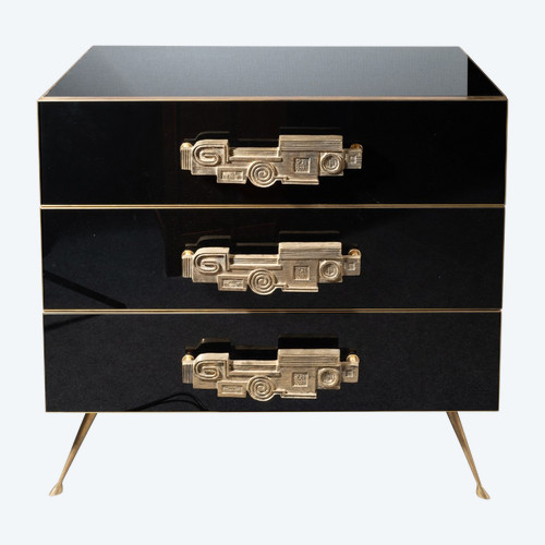 Commode En Verre Murano, XXe Siècle