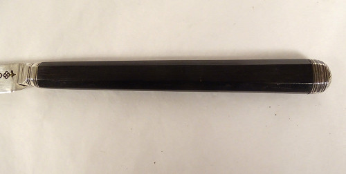 2 Reisemesser aus Silber, Stahl und Ebenholz, Cutler Baker, 18. Galuchat-Koffer