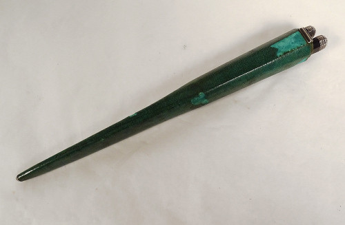 2 Reisemesser aus Silber, Stahl und Ebenholz, Cutler Baker, 18. Galuchat-Koffer