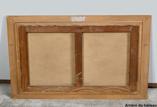Grand Tableau « Château de Gros Bois », signé A.Mémin – 1954