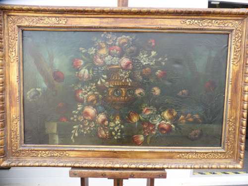 Tableau XIXème siècle Bouquet De Fleurs