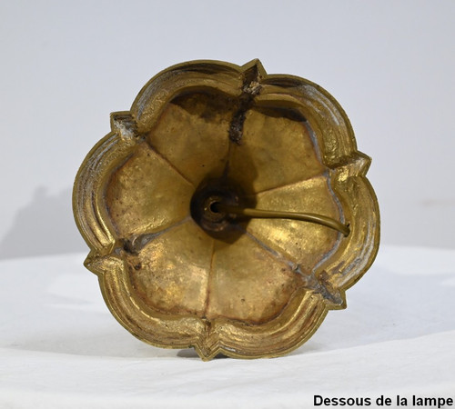 Importante Torcia in Bronzo Dorato - Fine XIX Secolo