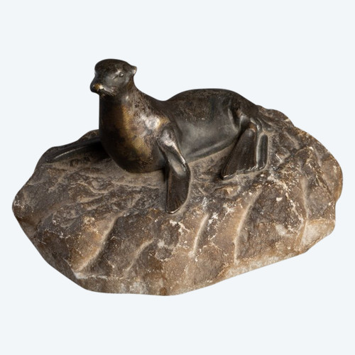 Leone Marino O Leone Marino In Bronzo, XX Secolo