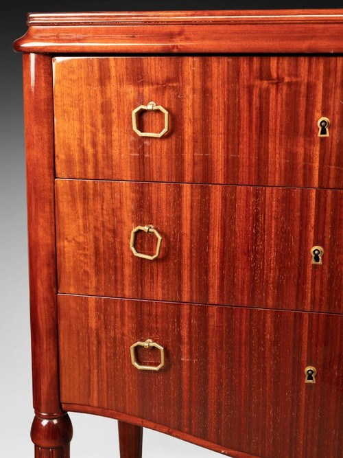 Commode Mid Century En Palissandre, Années 1950