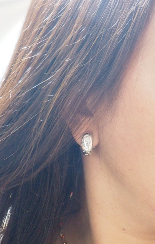 Orecchini in oro bianco con diamanti