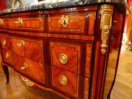 Commode Marqueterie Estampille De Birckle