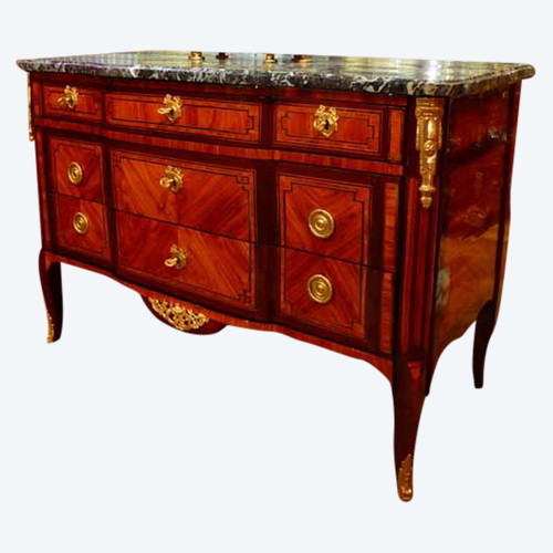 Commode Marqueterie Estampille De Birckle