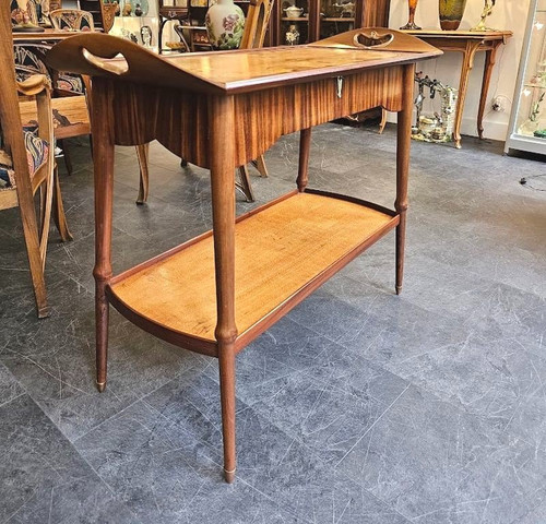 Table Servante Majorelle Art Nouveau "Cyclamens "