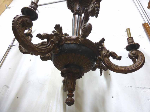 Rockery Style Painted Wooden Chandelier