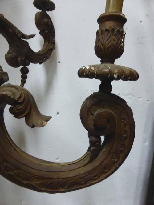 Rockery Style Painted Wooden Chandelier