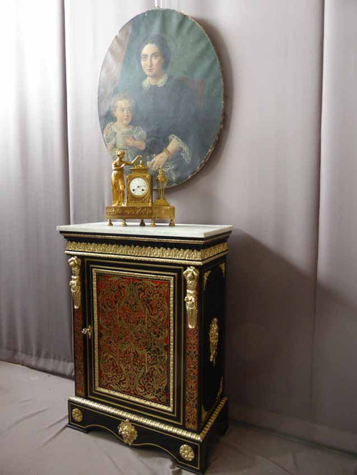 Mobiletto di supporto in intarsio Boulle, Napoleone III