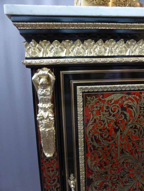 Mobiletto di supporto in intarsio Boulle, Napoleone III