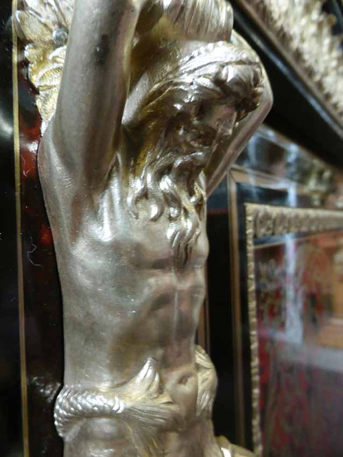 Mobiletto di supporto in intarsio Boulle, Napoleone III