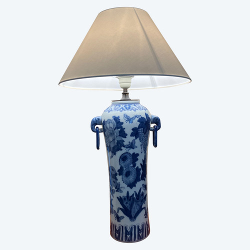 Bellissima lampada cinese in porcellana dei primi del 900 circa 1920