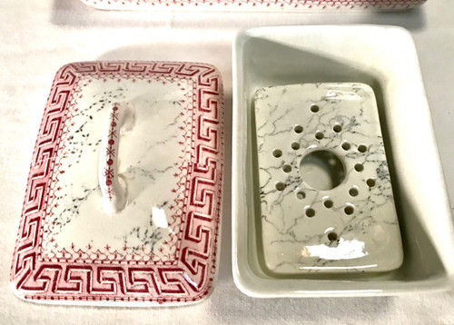 Set da toilette in terracotta Keller e Guérin del XIX secolo