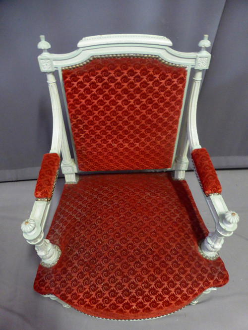 Paire De Fauteuils Style Louis XVI