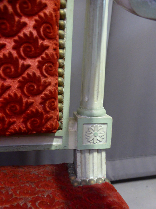Paire De Fauteuils Style Louis XVI