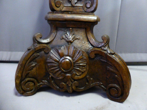 Big XVIIth Foot In Walnut