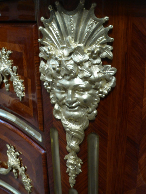 Commode En Marqueterie Style Régence