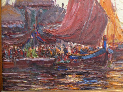 Tableau "rive Du Bosphore" Signé Robert Dumont-duparc
