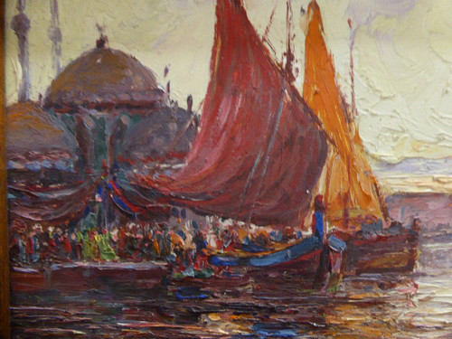 Tableau "rive Du Bosphore" Signé Robert Dumont-duparc