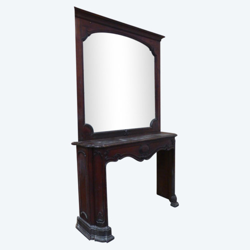 Fireplace And Its Nineteenth Trumeau