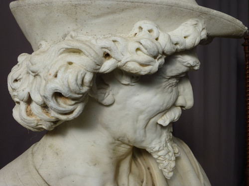 Importante Scultura in Marmo Firmata Benvenuti