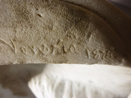 Importante Scultura in Marmo Firmata Benvenuti