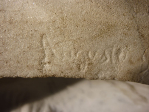 Importante Scultura in Marmo Firmata Benvenuti