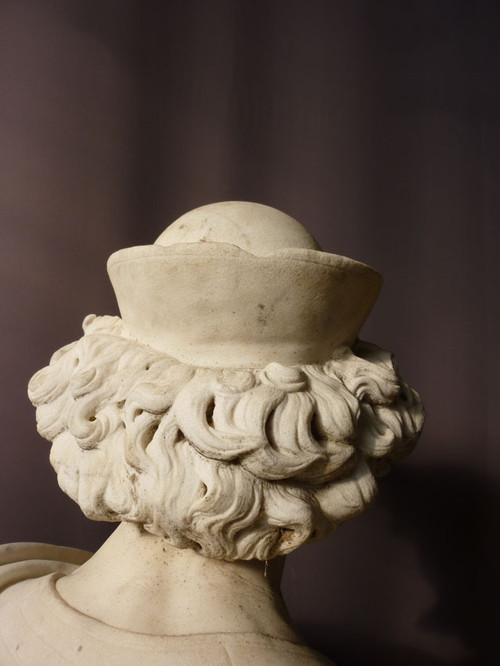 Importante Scultura in Marmo Firmata Benvenuti