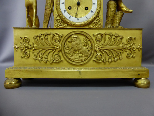 Pendulum In Gilt Bronze Empire Period