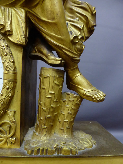Pendulum In Gilt Bronze Empire Period