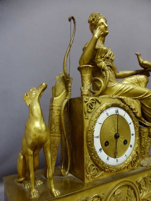 Pendulum In Gilt Bronze Empire Period