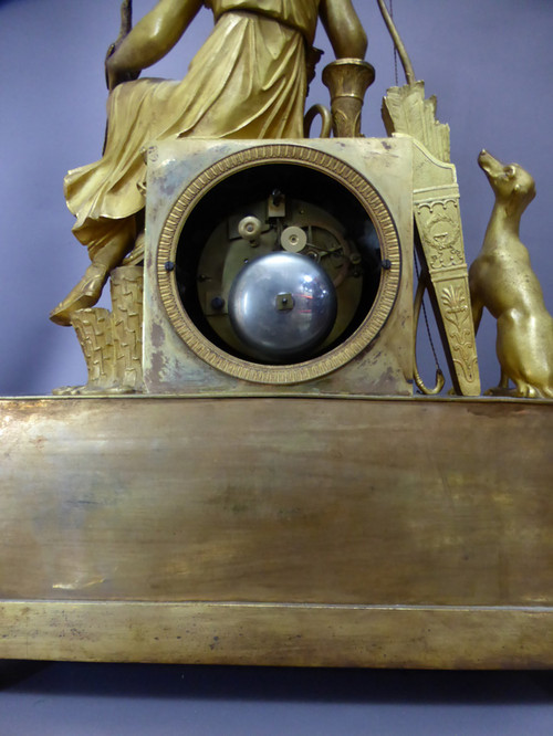 Pendulum In Gilt Bronze Empire Period