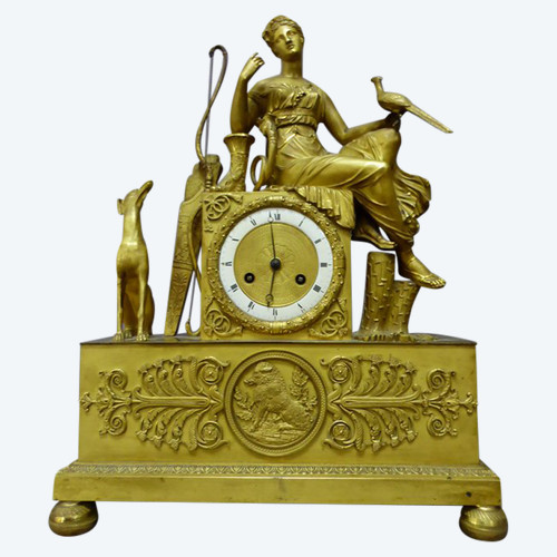 Pendulum In Gilt Bronze Empire Period