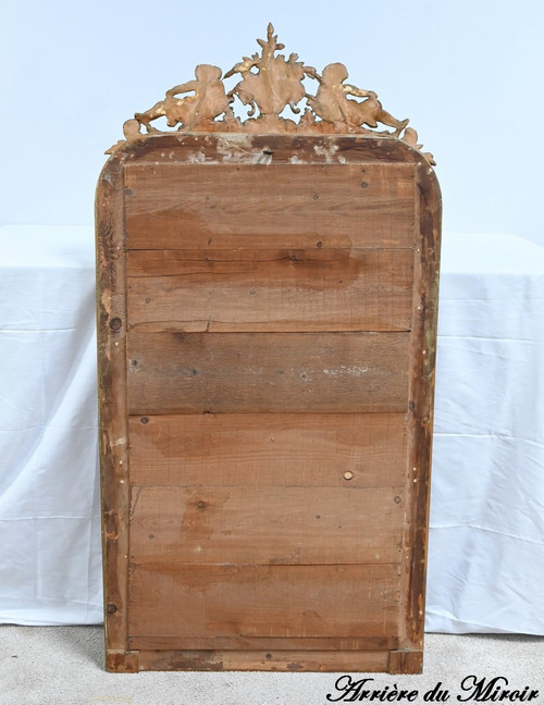 Importante Specchiera in Legno Dorato, Epoca Luigi Filippo - Metà XIX Secolo