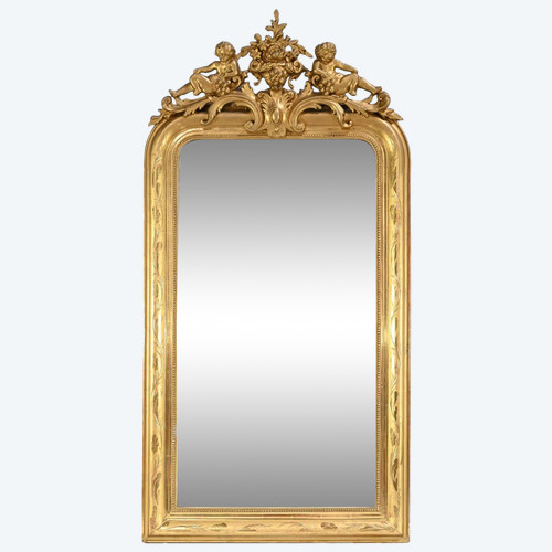 Important Miroir en Bois Doré, époque Louis Philippe – Milieu XIXe