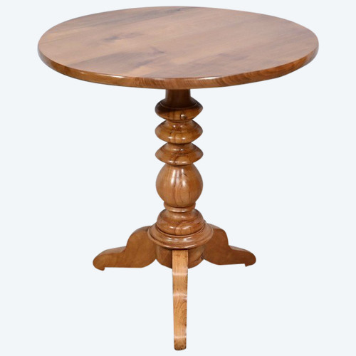 Small Pedestal Table in Blond Cherry, Louis Philippe period - 2nd half of the 19th century