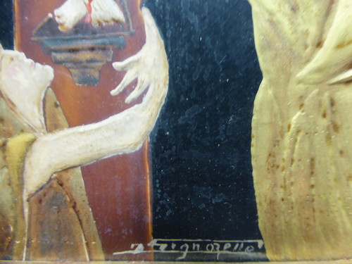 Religiöse Emaille aus dem 19. Jahrhundert