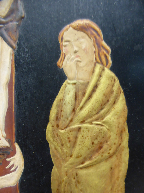 Religiöse Emaille aus dem 19. Jahrhundert