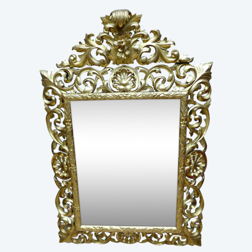 Miroir Bois Doré XIX