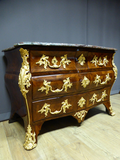 Kommode Grab Louis XV Intarsien XVIII