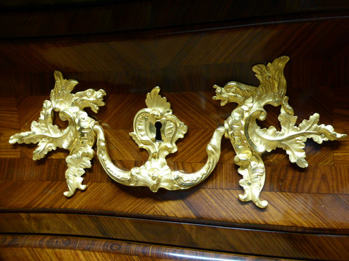 Kommode Grab Louis XV Intarsien XVIII