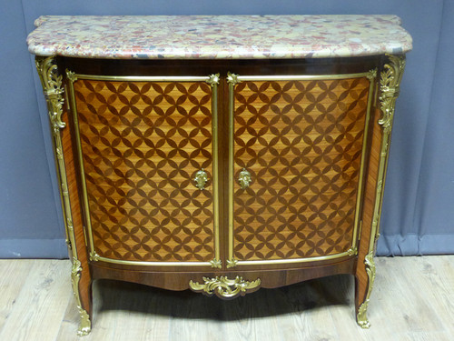 Buffet en marqueterie estampillé " Escalier de cristal Paris "