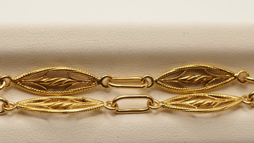 Collana in filigrana in oro giallo 18 Kt