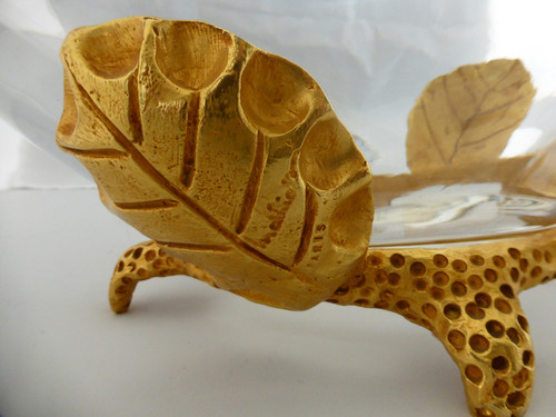 Signed Crystal And Bronze Cup
