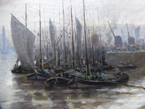 Table XIX "Boats In Port" French School H.Delpech